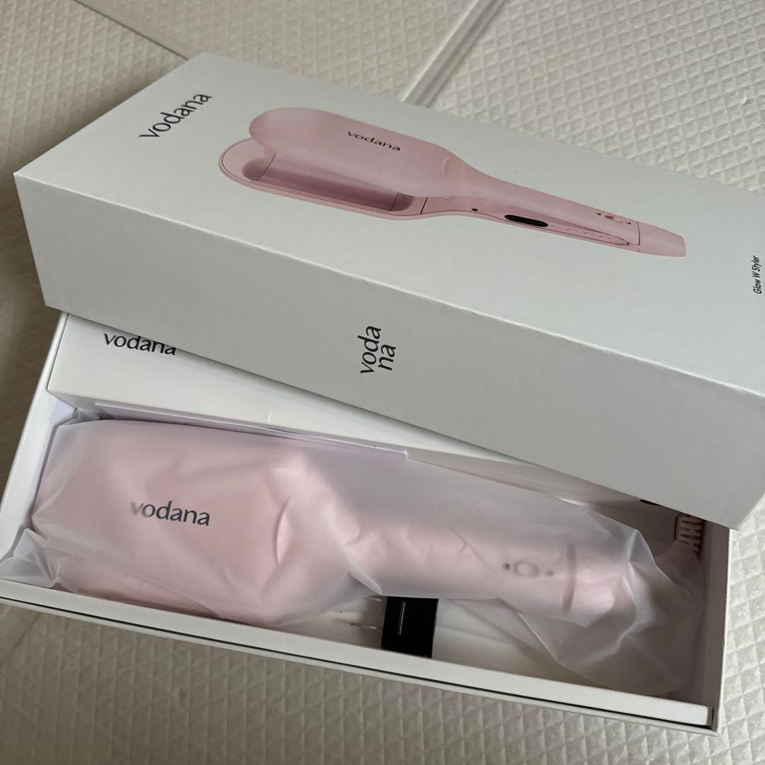 新品未使用 VODANA ボダナ グローウェーブアイロン40mm　パウダーピンク