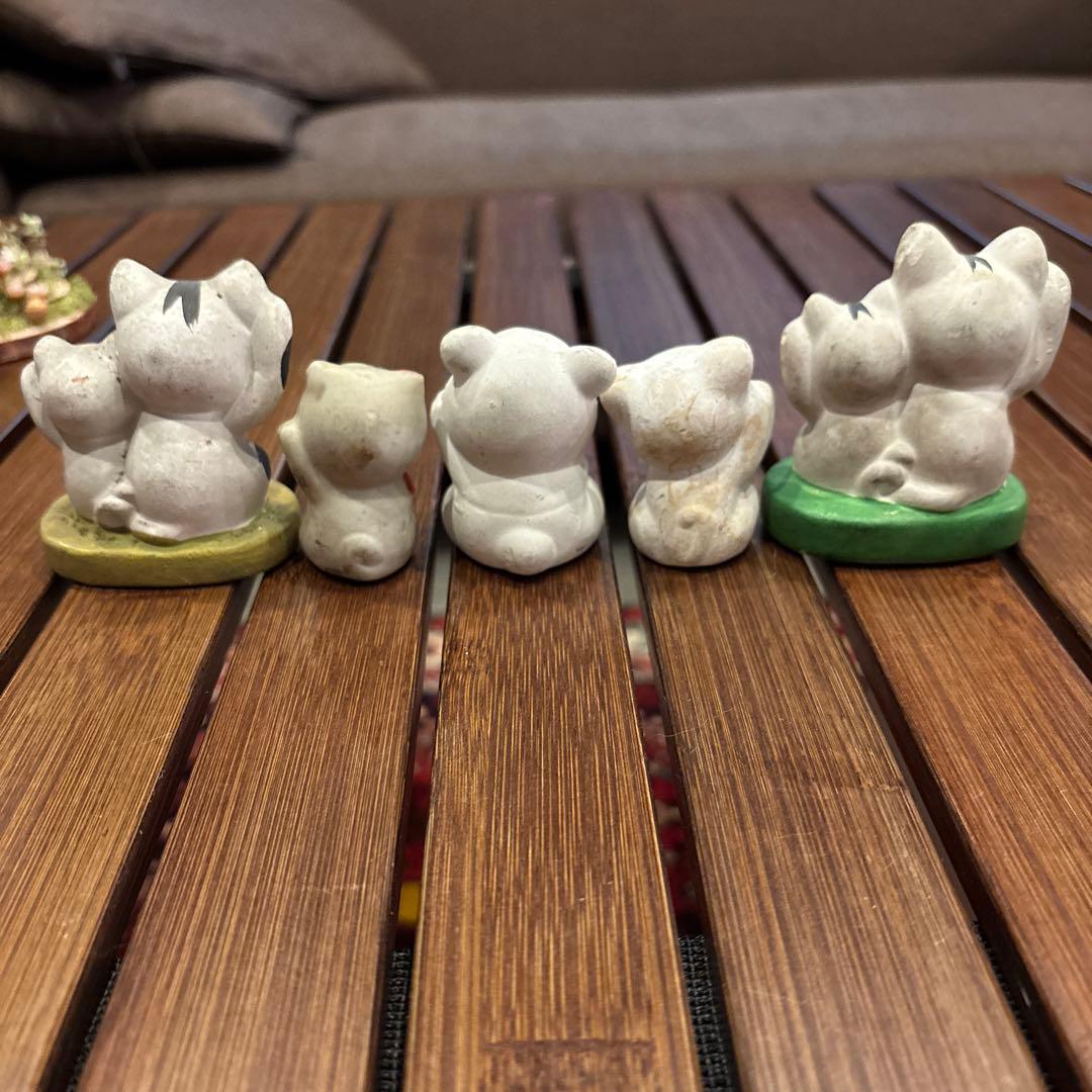 射的人形 レトロ 招き猫 パンダ