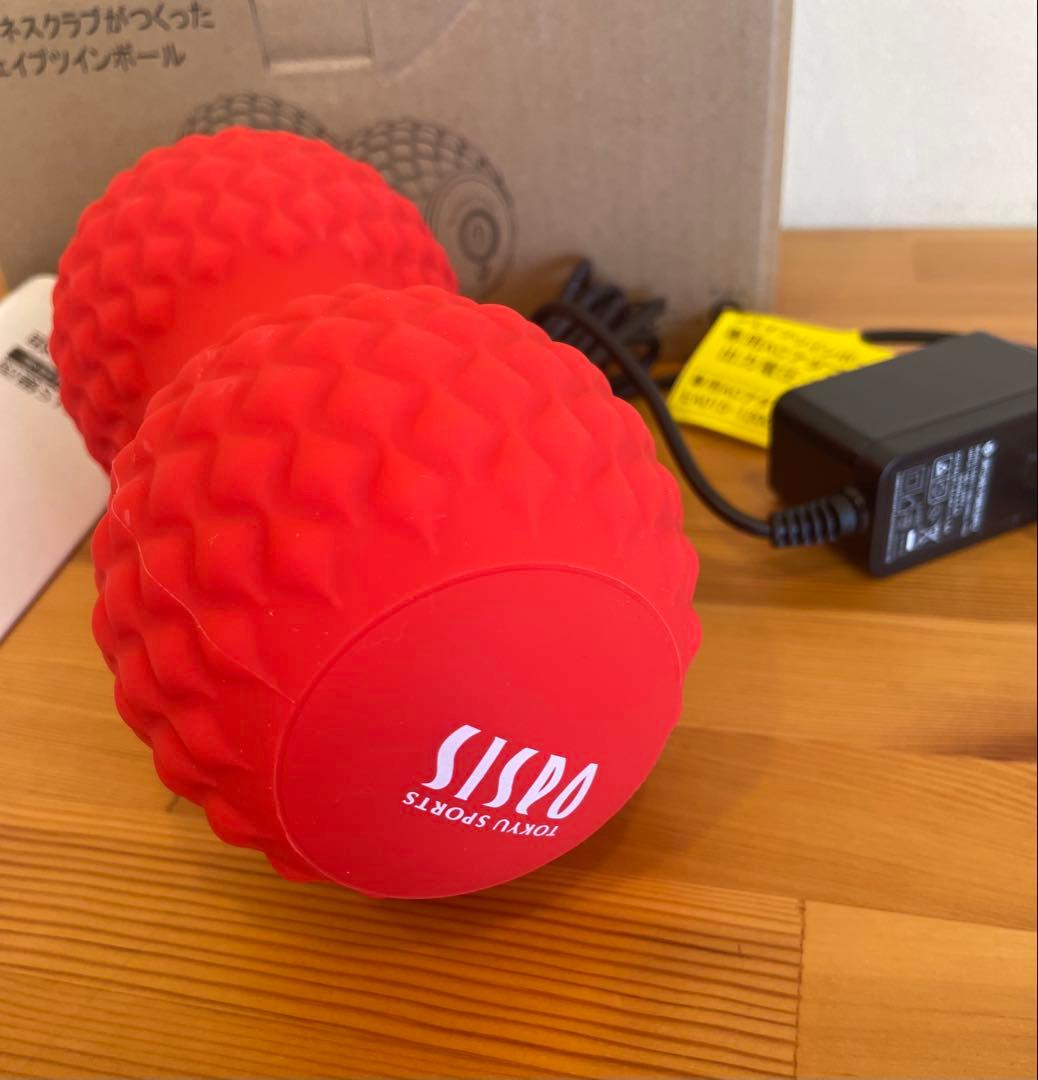 【美品】フィットネスクラブがつくった　シェイプツインボール RED