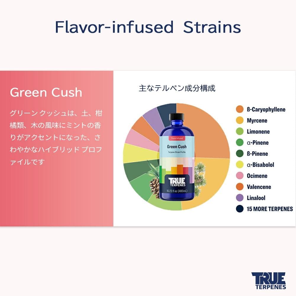 TRUE テルペン 510 CBD CBN CBG 10ml グリーンカッシュ