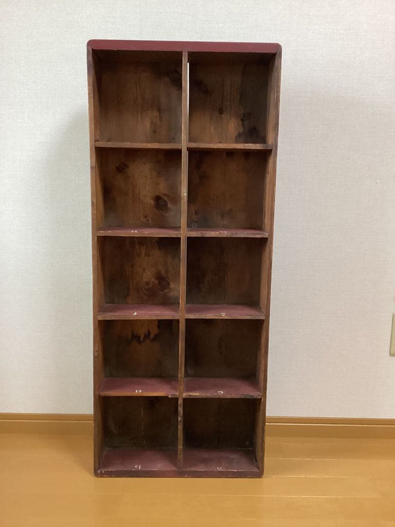 木製オープンシェルフ 海外アンティーク