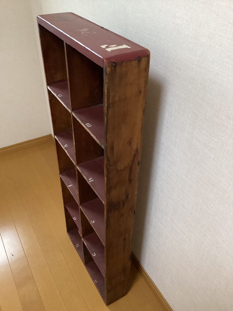 木製オープンシェルフ 海外アンティーク