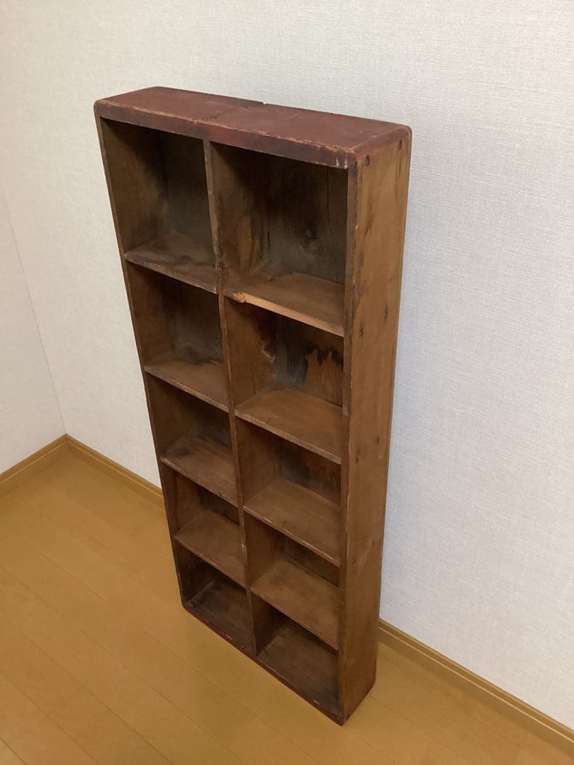 木製オープンシェルフ 海外アンティーク