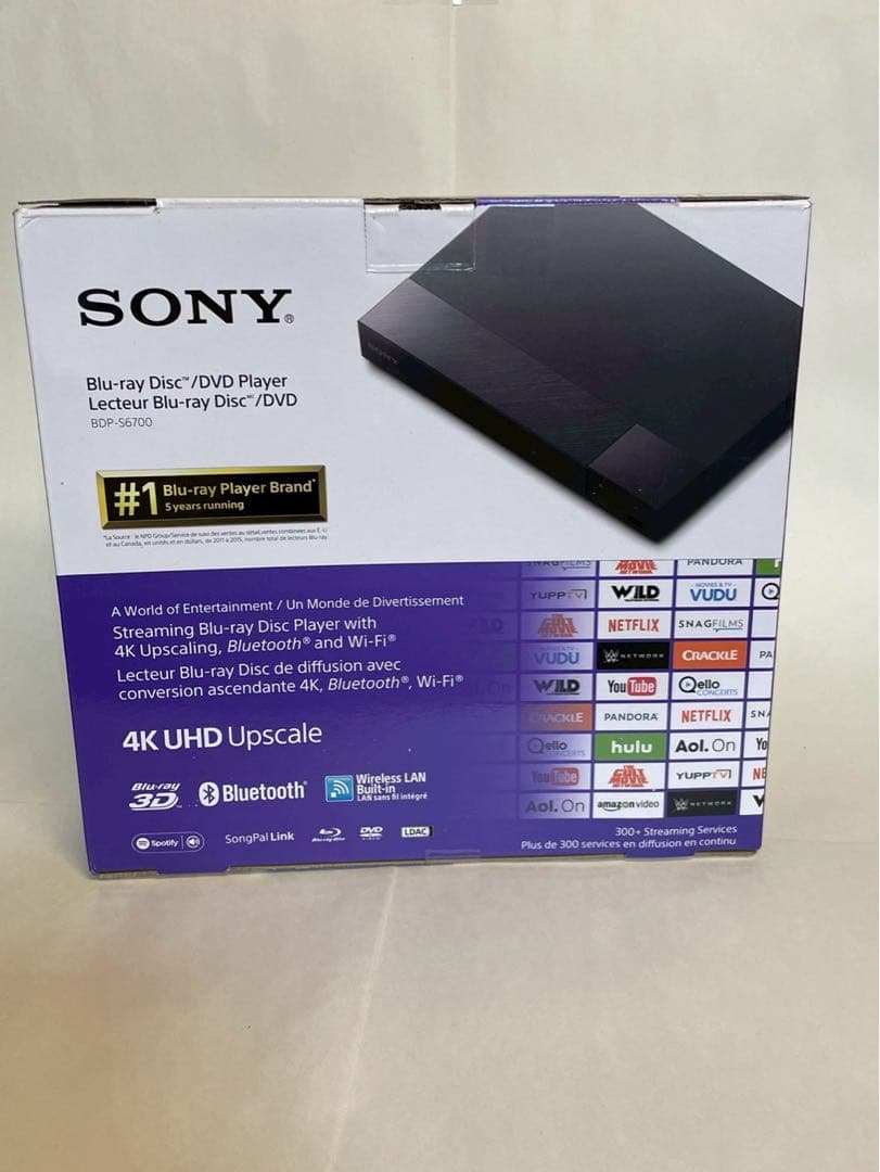 SONY ブルーレイ/DVDプレーヤー BDP-S6700 4Kアップコンバート
