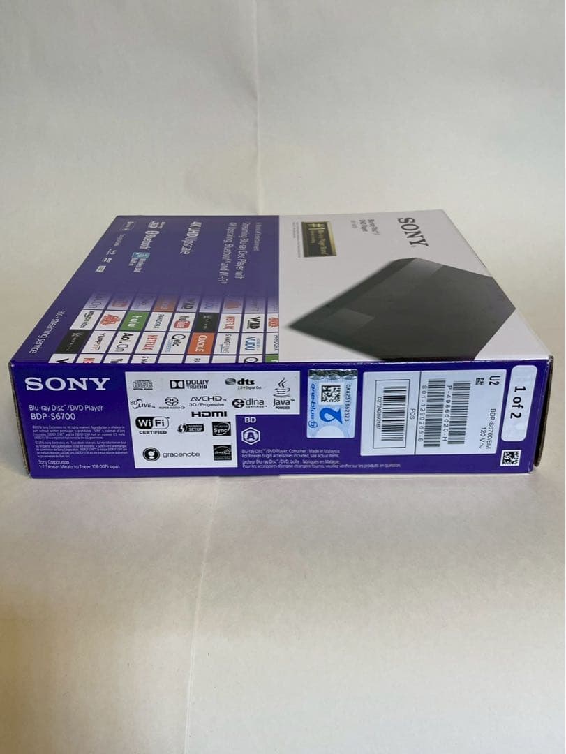SONY ブルーレイ/DVDプレーヤー BDP-S6700 4Kアップコンバート