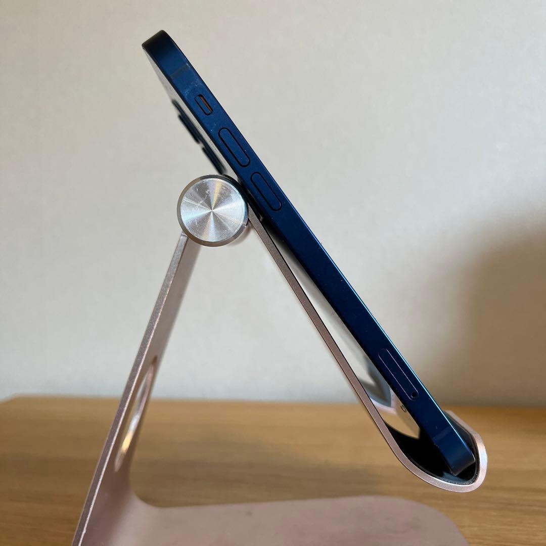 バッテリー新品100%！iPhone12 ブルーBLUE128GB SIMフリー