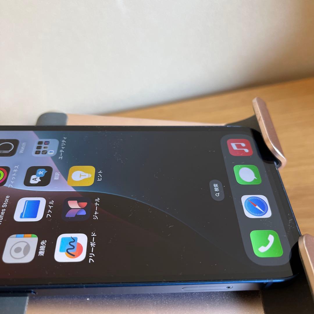 バッテリー新品100%！iPhone12 ブルーBLUE128GB SIMフリー