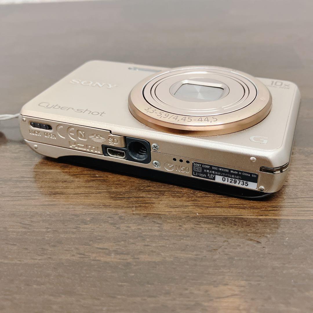 【動作品】SONY Cyber-shot DSC-WX200 ゴールド