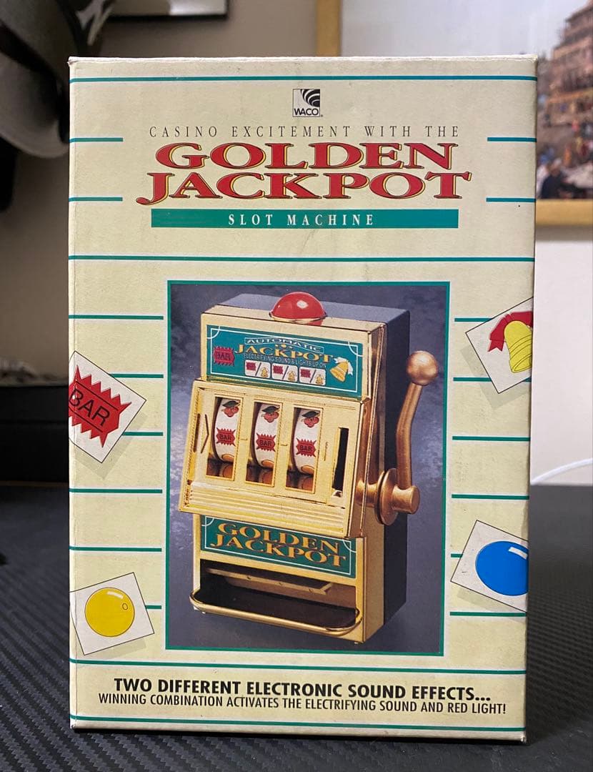 昭和レトロ スロット貯金箱 箱付 動作品