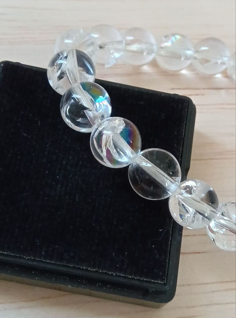【虹セット】アイリスクォーツ　カボション　ブレスレット　美品　天然石　水晶