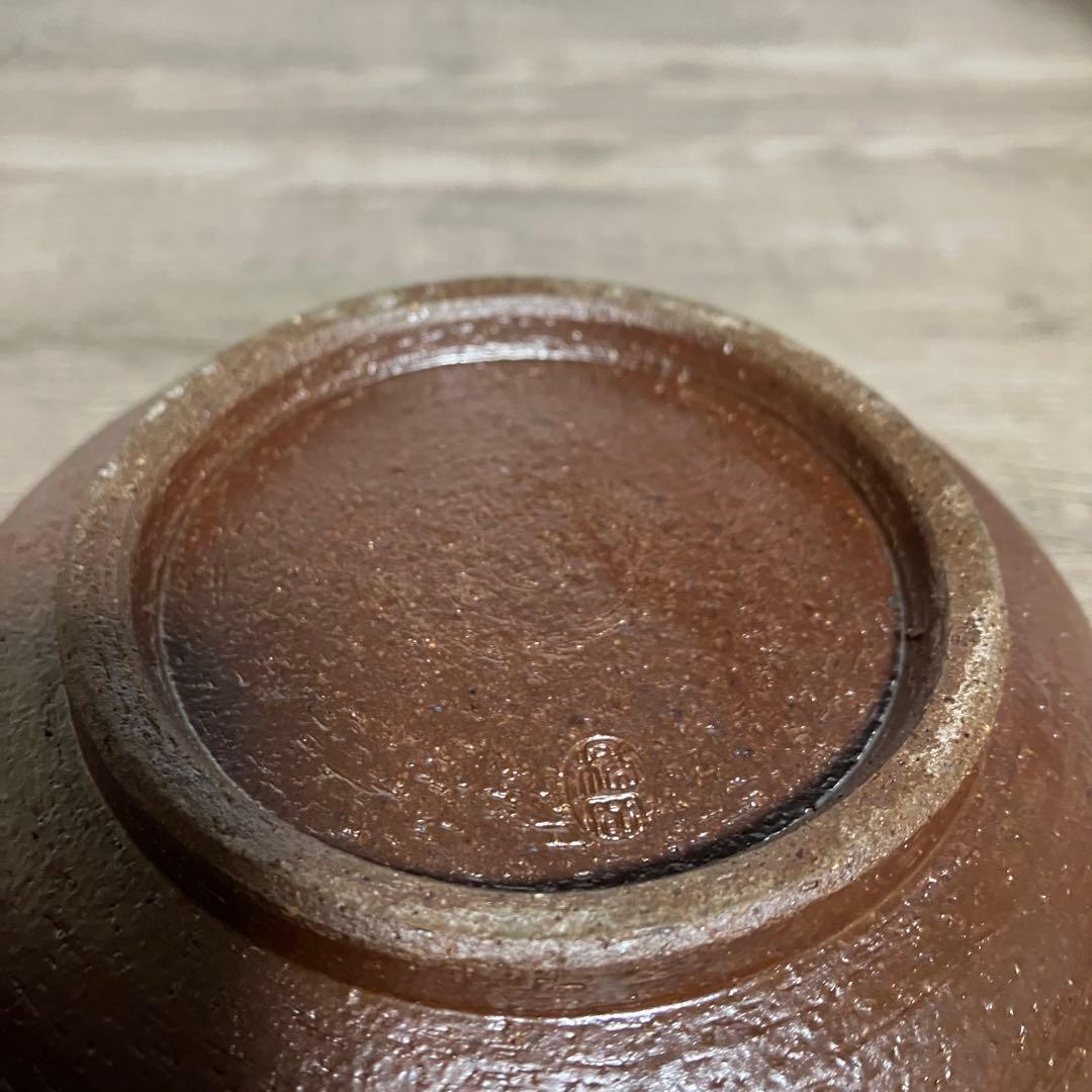 D-4 【趣のある一品】和食器 蓋付き 菓子器 菓子鉢 釉薬 瑠璃色/茶 陶器