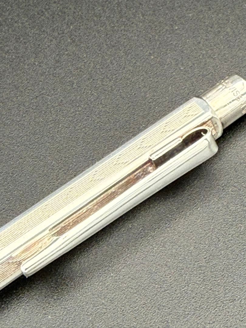 カランダッシュ エクリドール　シェブロン　シルバー　ボールペン 美品　最終値下げ