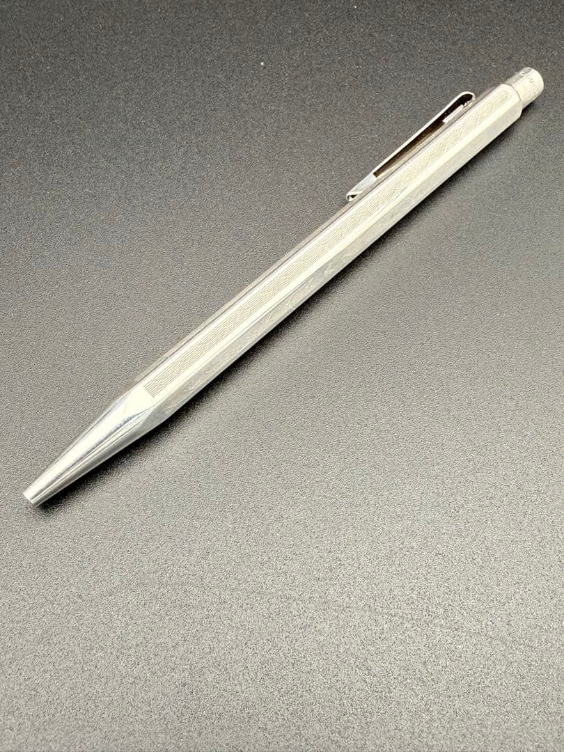 カランダッシュ エクリドール　シェブロン　シルバー　ボールペン 美品　最終値下げ
