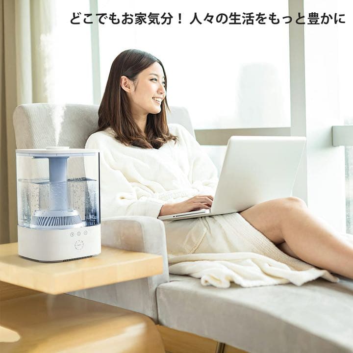 ⭐️加湿器⭐️ 大容量　10〜12畳　3.5リットル　タッチ式　タイマー機能　安心