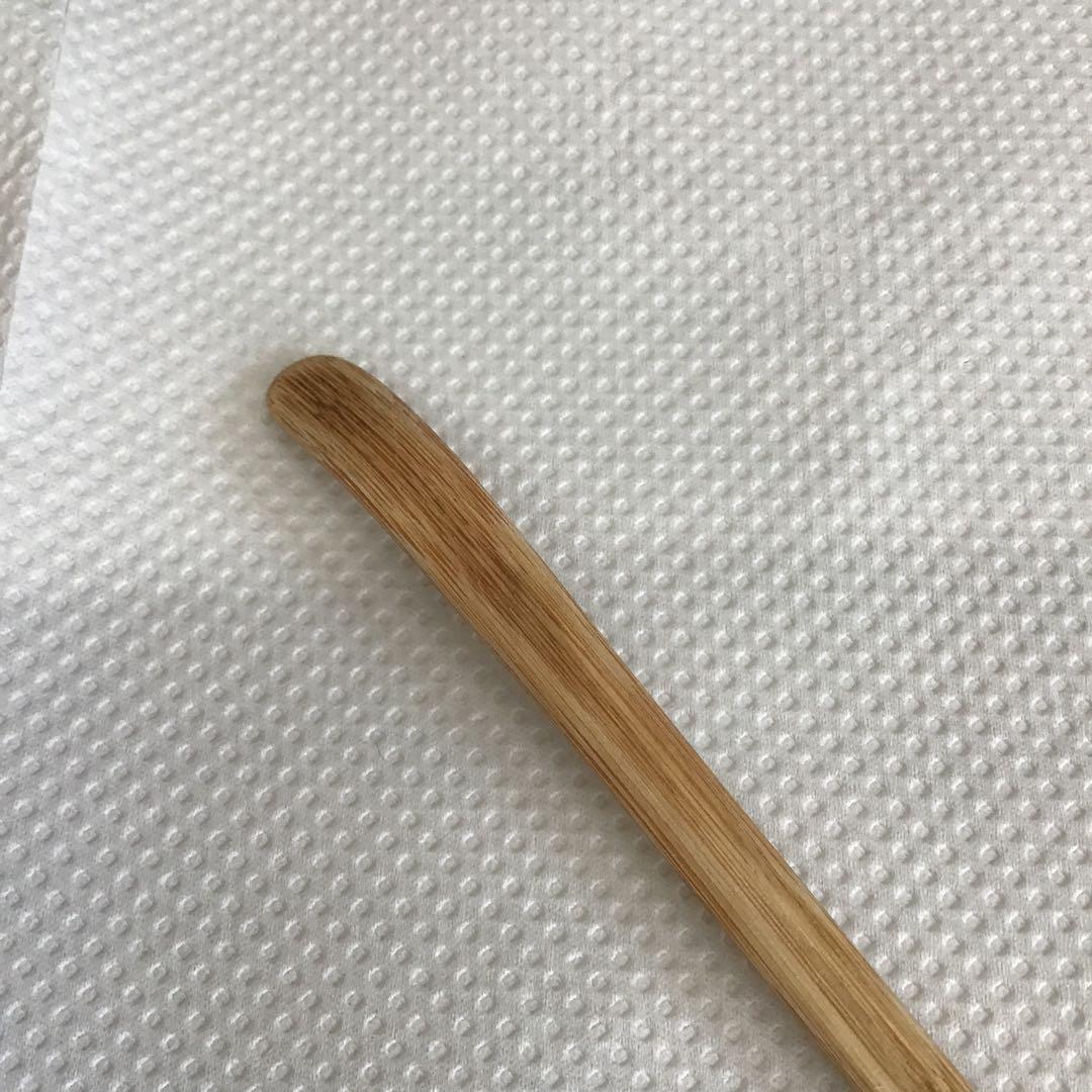 茶道具　茶筅(先端に着色、複数箇所折れ)、茶杓、蓋置(手作)セット　S820CS