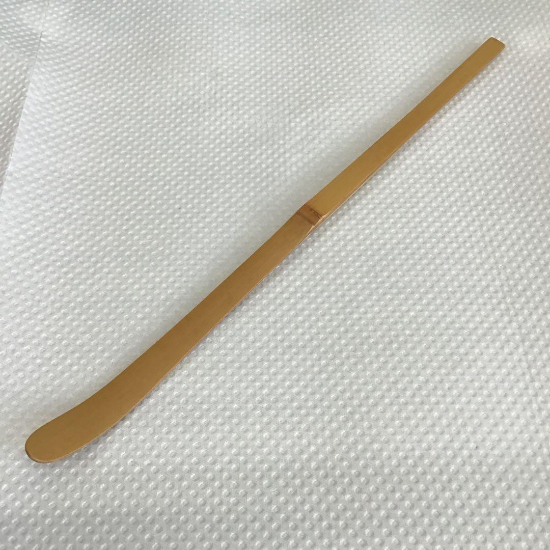 茶道具　茶筅(先端に着色、複数箇所折れ)、茶杓、蓋置(手作)セット　S820CS