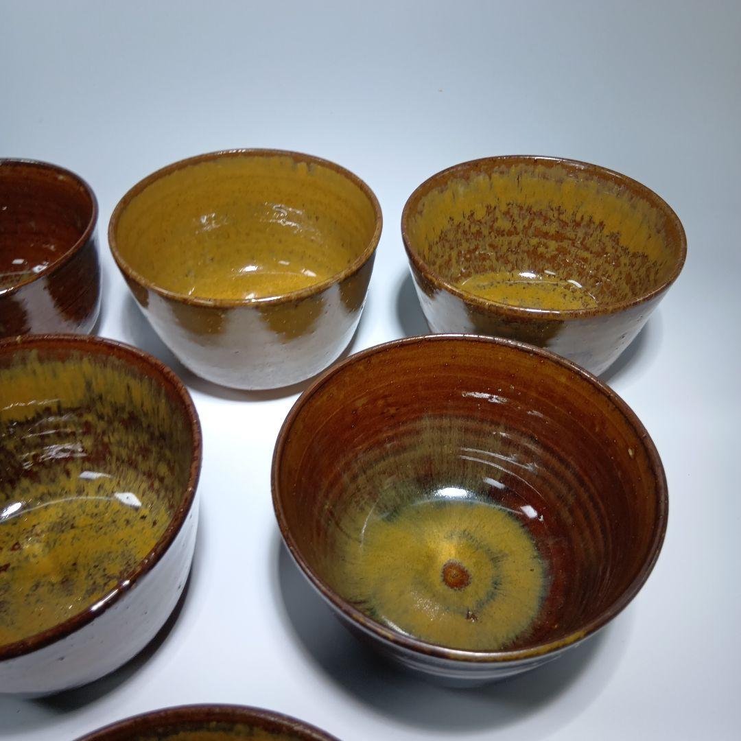 茶道具　高取焼　亀井味楽　点出し茶碗　 10客　共箱