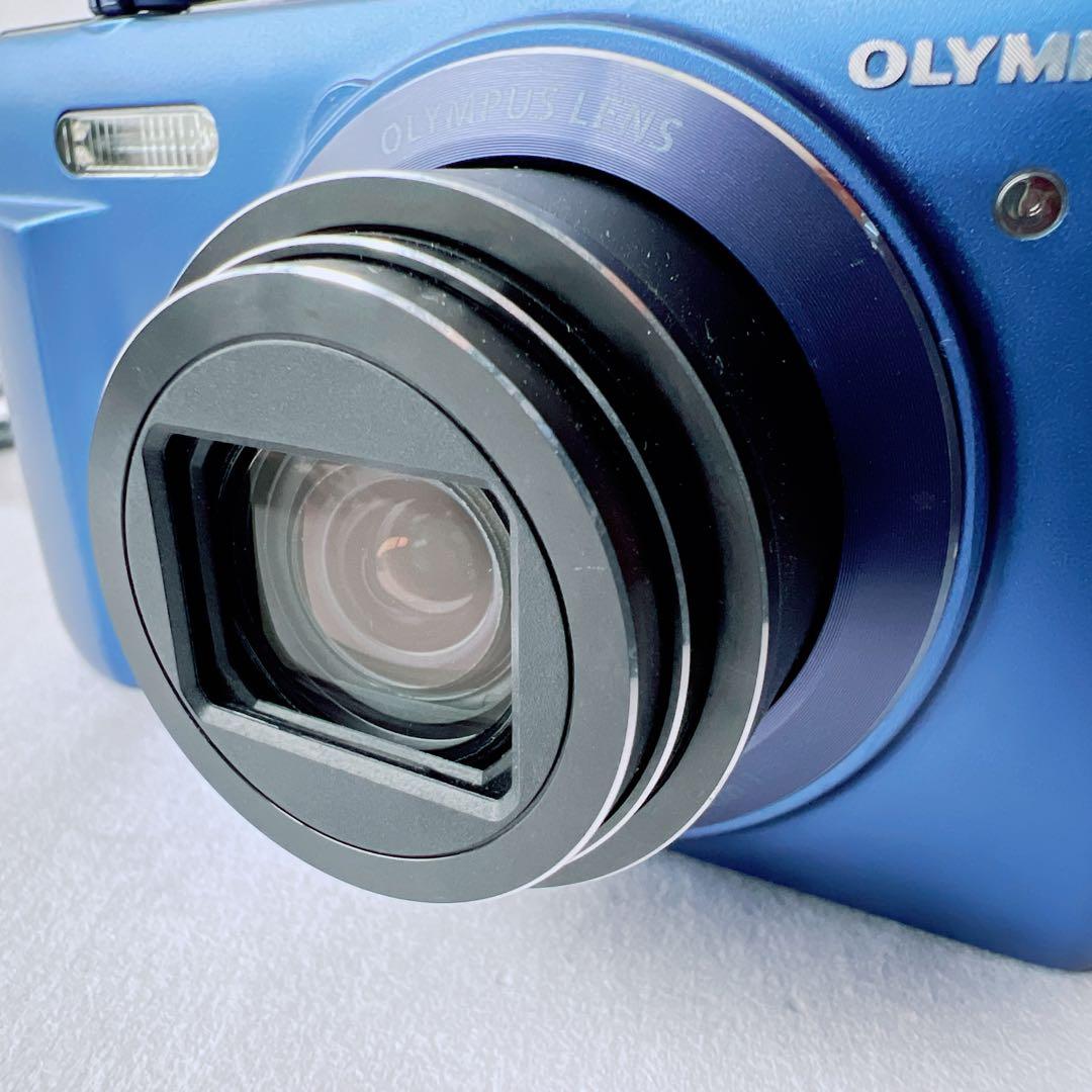 美品✨OLYMPUS STYLUS VR-370 オリンパス デジカメ　ブルー