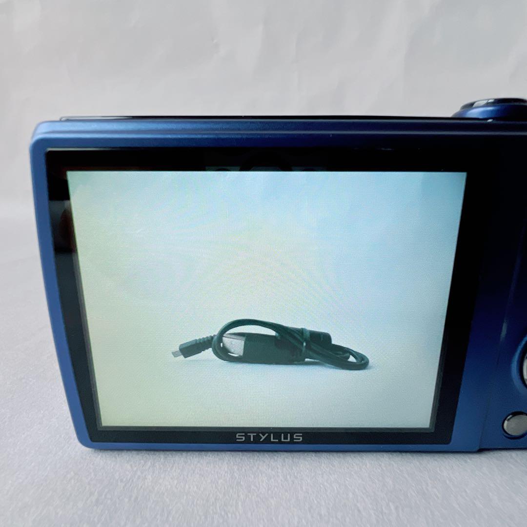 美品✨OLYMPUS STYLUS VR-370 オリンパス デジカメ　ブルー
