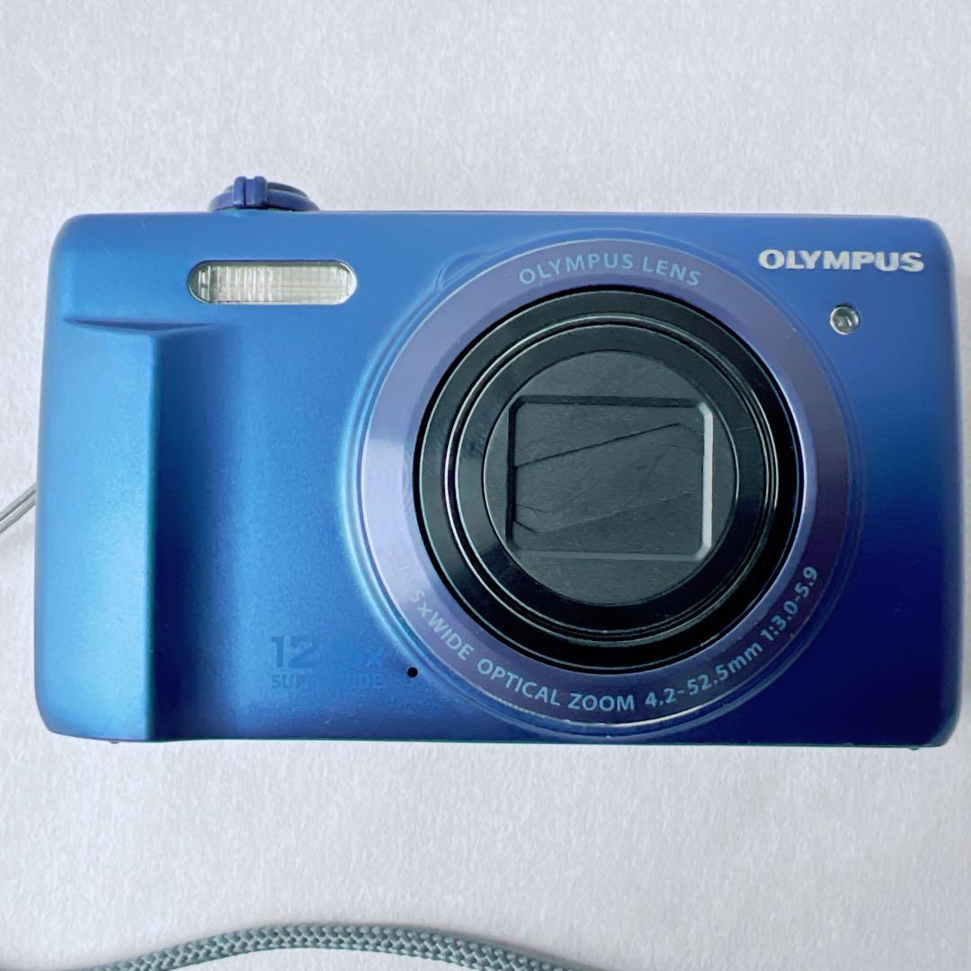 美品✨OLYMPUS STYLUS VR-370 オリンパス デジカメ　ブルー