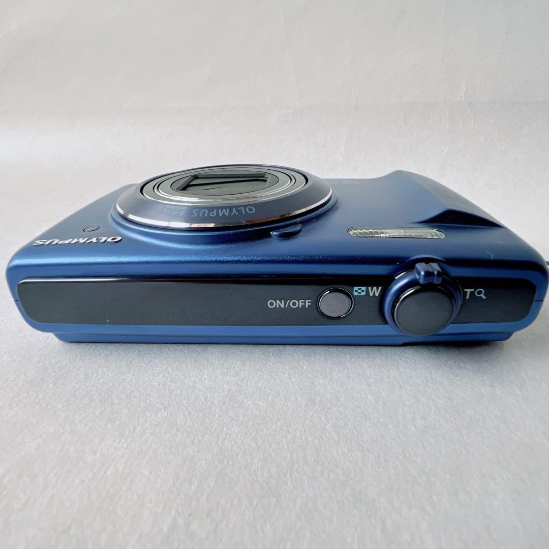 美品✨OLYMPUS STYLUS VR-370 オリンパス デジカメ　ブルー