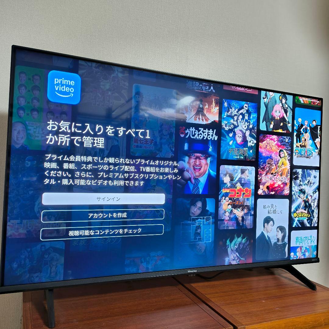 ハイセンス Hisense 43A6K 43型 4K スマートTV 2024年
