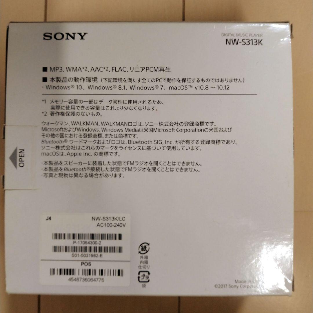 SONY NW-S313K デジタルミュージックプレーヤー