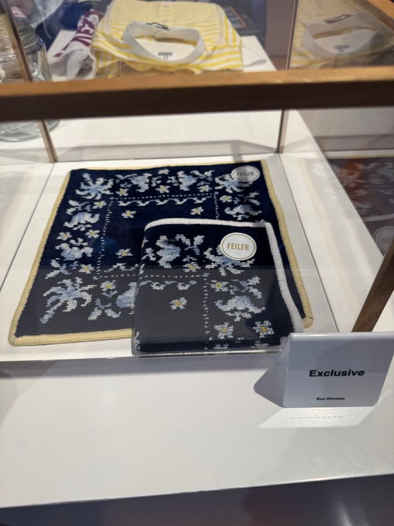 限定　ロンハーマン別注FEILER Bandana Handkerchief 白