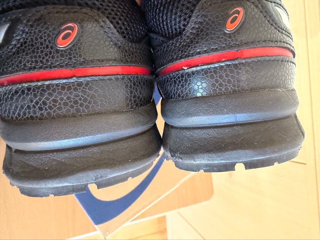 asics ブラック 安全靴 ベルクロ