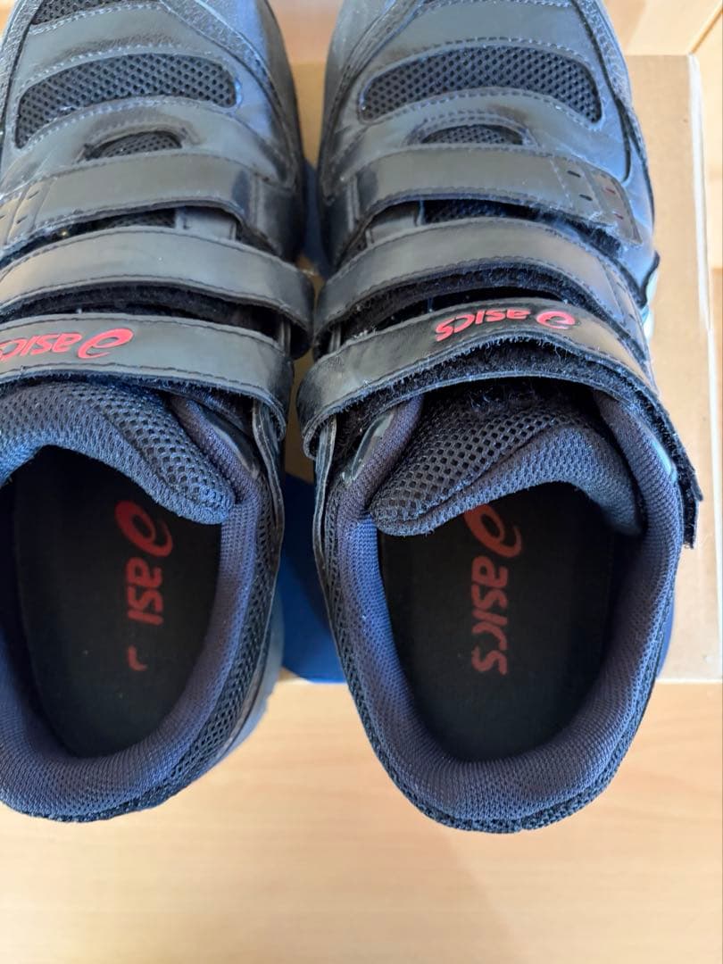asics ブラック 安全靴 ベルクロ