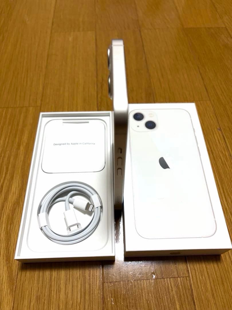 Apple iPhone 13 スターライト 本体 充電ケーブル付き