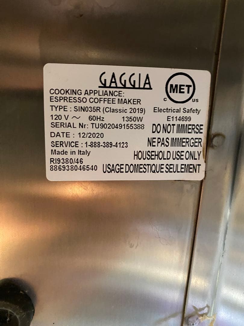 Gaggia Classic Pro エスプレッソマシン（付属品多数）