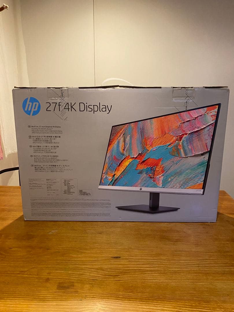 hp 4K ディスプレイモニター27f 27インチ