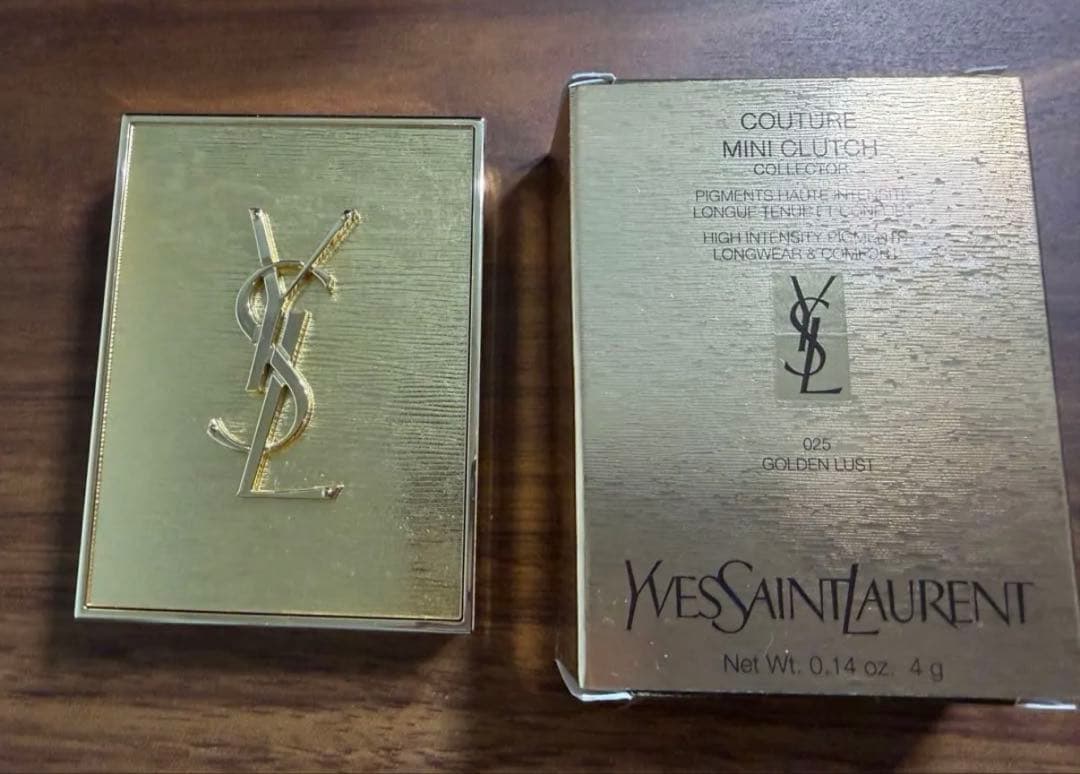 YSL クチュールミニクラッチ コレクター025ゴールデンラスト　箱あり