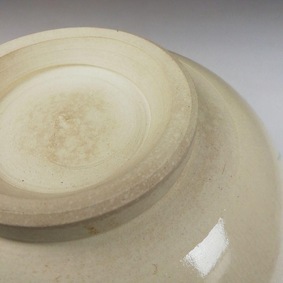 Ｔ８０　茶碗　『色絵　秋草文』『鳴滝窯　橋本城岳造』　共箱　抹茶碗　茶道具