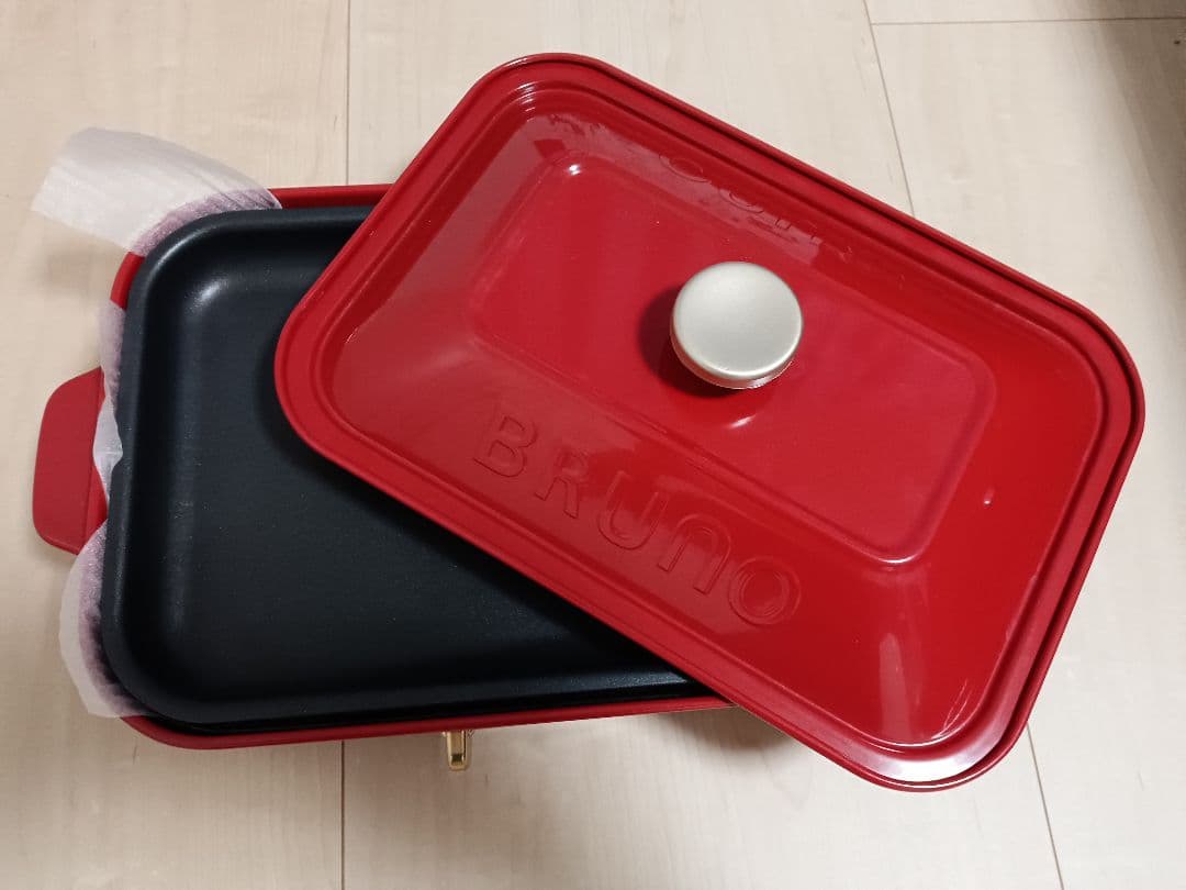 【送料込】BRUNO ホットプレート レッド