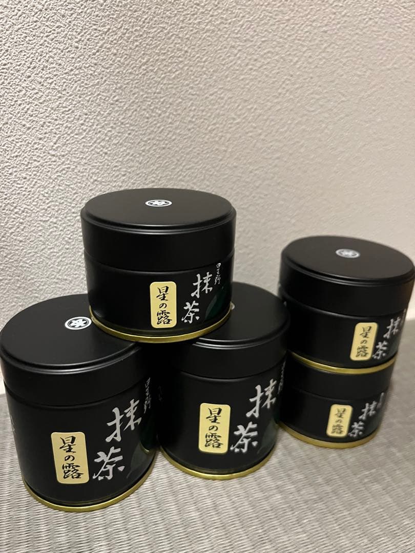 抹茶　\"星の露\" 40g缶 、20g缶入り　星野製茶園