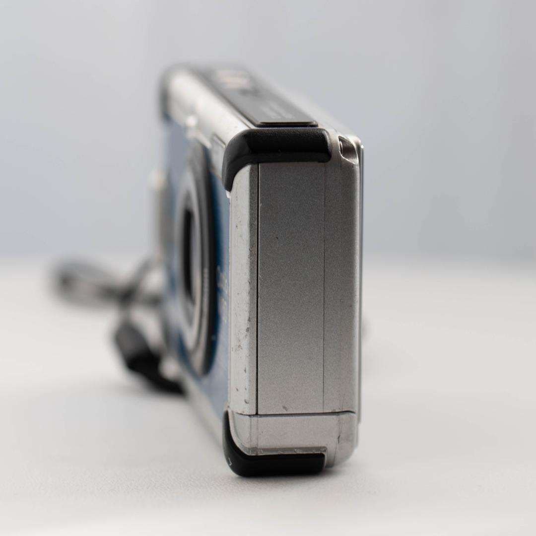 【防水カメラ】PENTAX optio W80 ブルー 動作確認済 スマホ転送