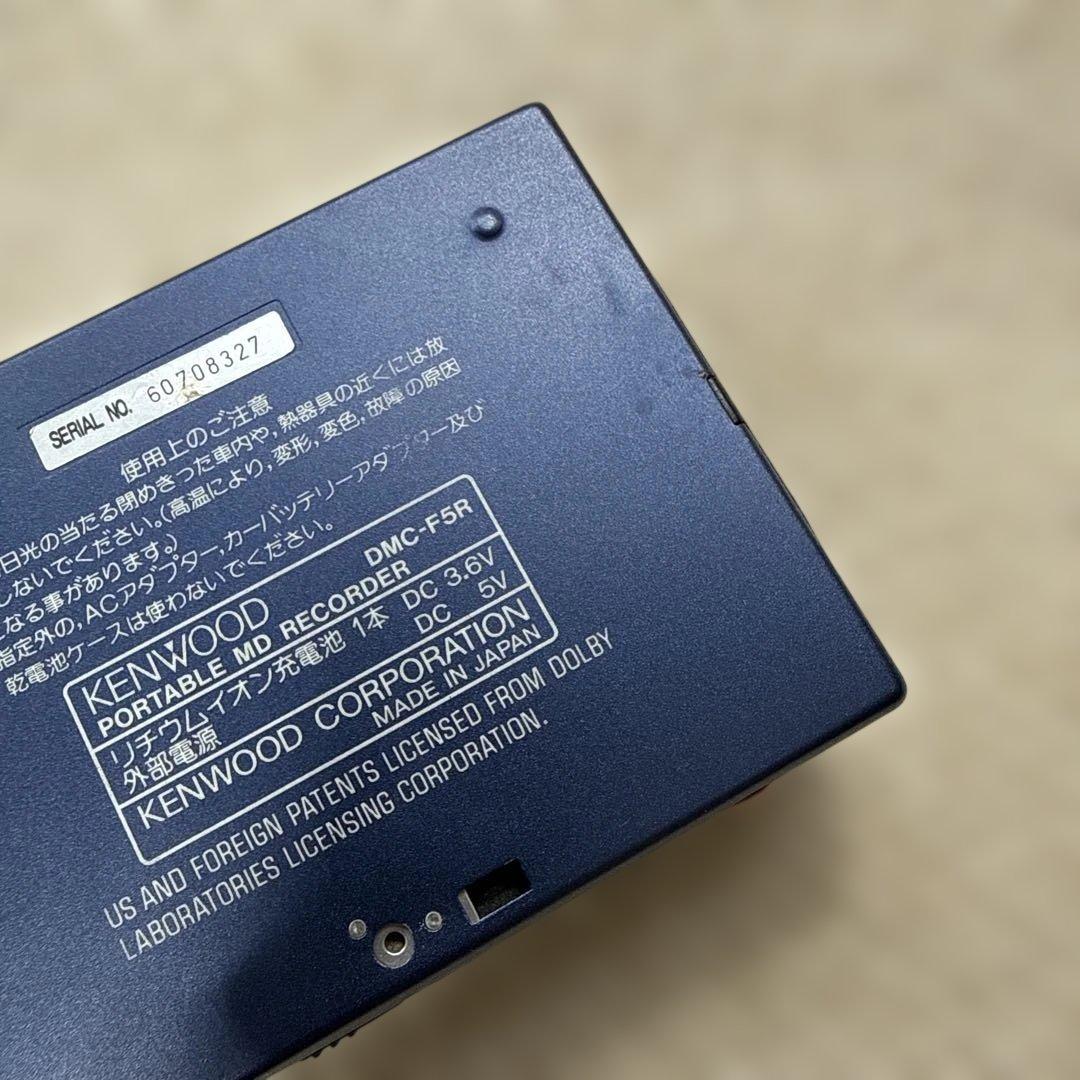ジャンク扱い KENWOOD MDウォークマン DMC-F5R