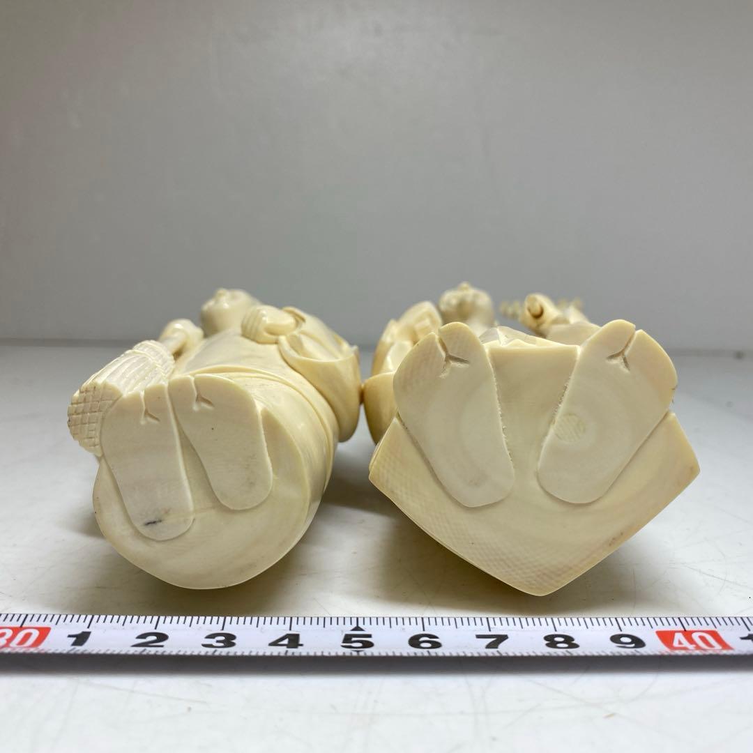 極上　特大　高砂一対　644g 木箱付　トヒサ　東さ8-0328☆2F
