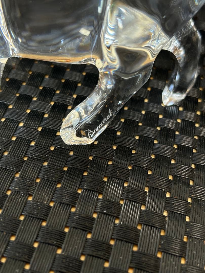 【美品】バカラ　baccarat 干支　牛　置物　ガラス　クリスタル