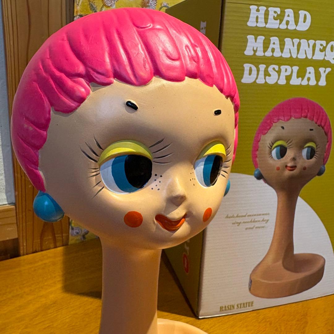 ベッドマネキン ディスプレイ レトロ雑貨 ツイッギー ピンク 新品未使用