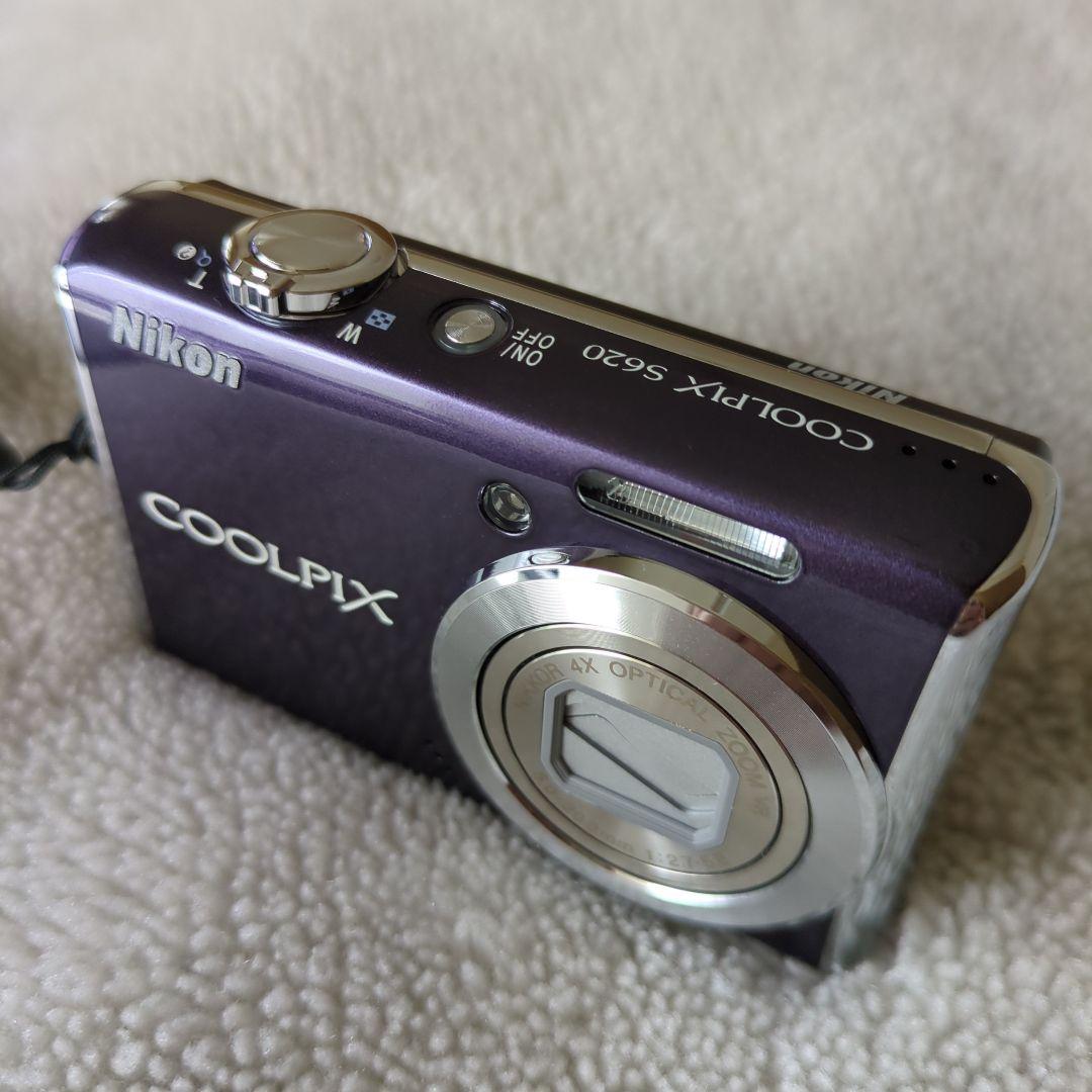 極美品✨Nikon COOLPIX S620 パープル SDカード+ケース付