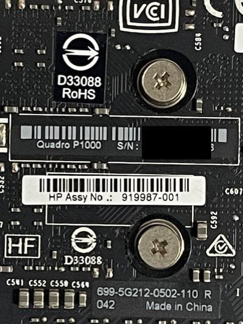 NVIDIA Quadro P1000 4GB 4画面対応 グラフィックボード