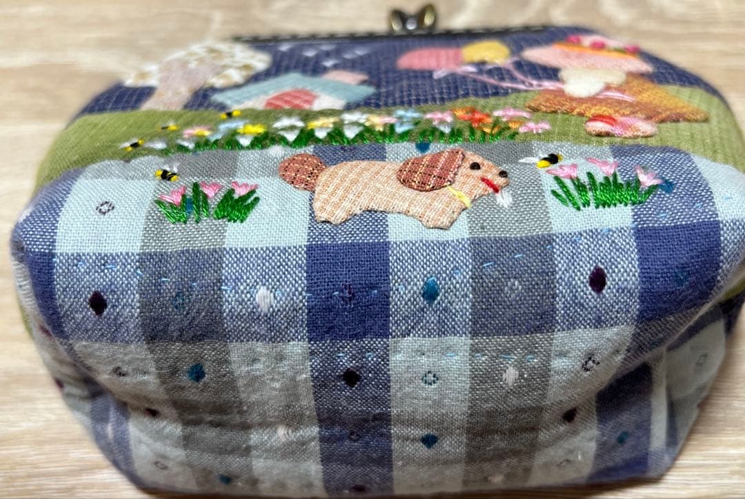 ★新作★がま口ポーチ・財布＊スーちゃん＆ハウス＆いぬ＊ハンドメイド＊