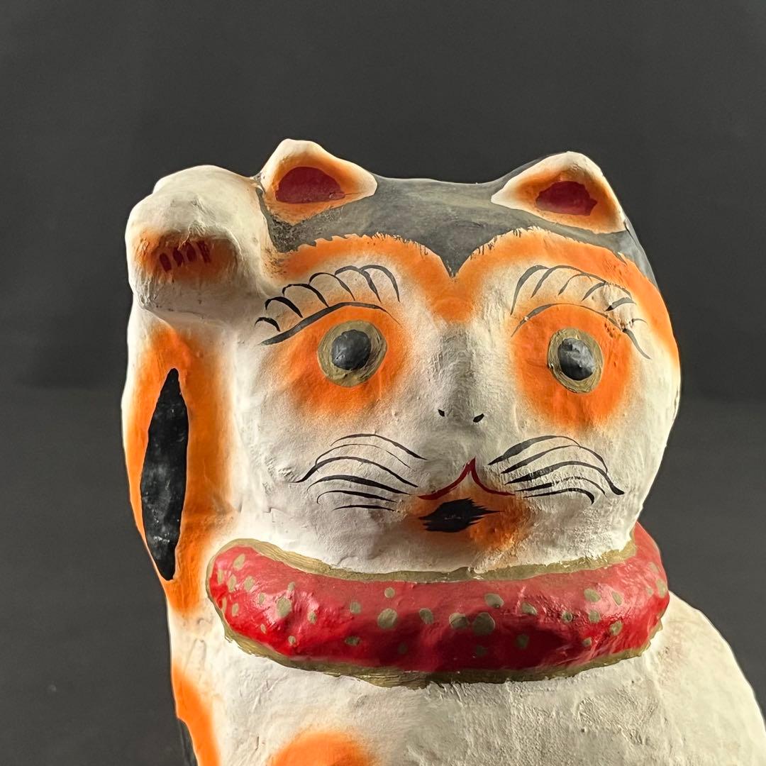 招き猫　張り子　縁起物　置物　20センチ