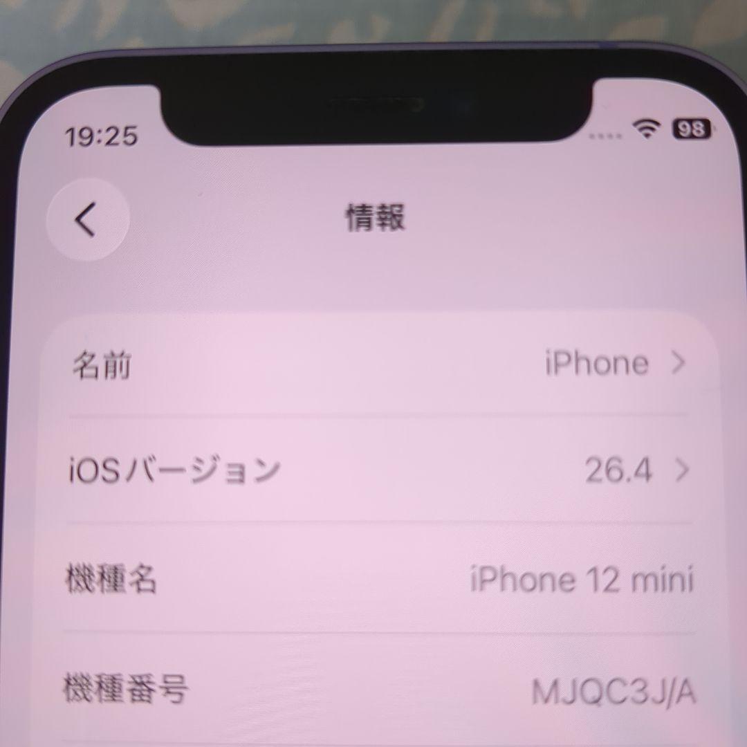 Apple iPhone 12 Miniパープル 本体とケース