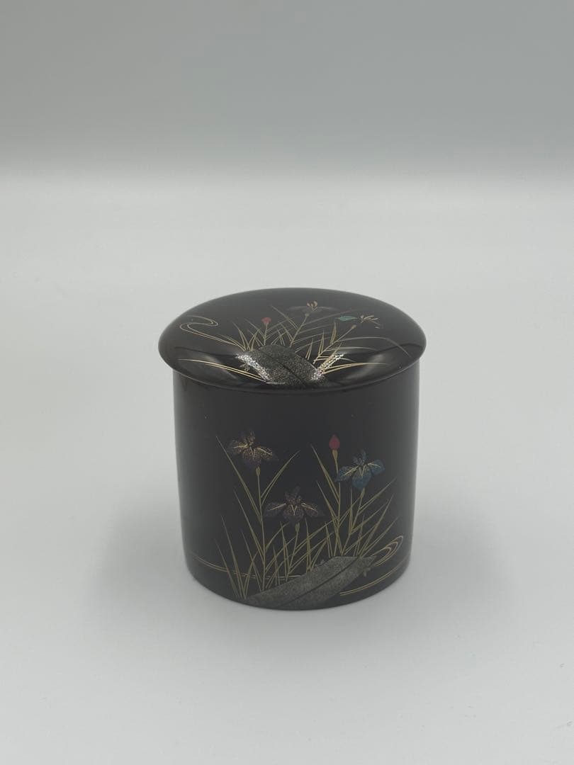 「セール中」 八ツ橋蒔絵　金輪寺　棗　松峰作　茶道具