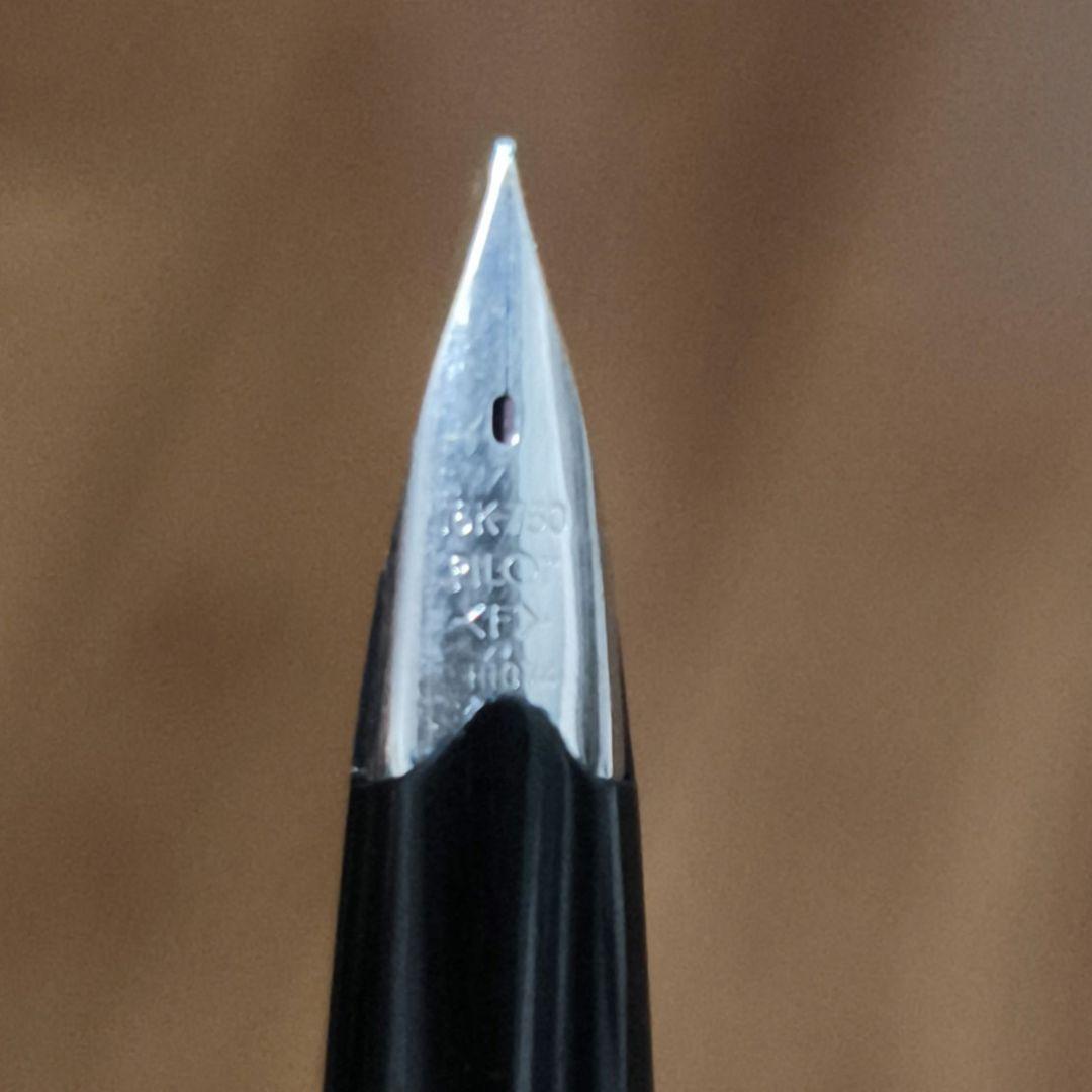 PE858□パイロット PILOT エリート 格子 万年筆 蝕刻