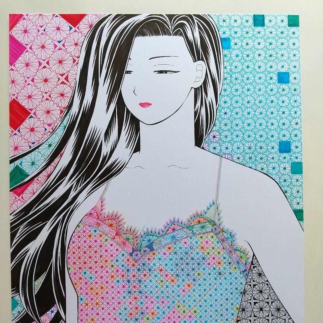 原画 「レースのドレス」